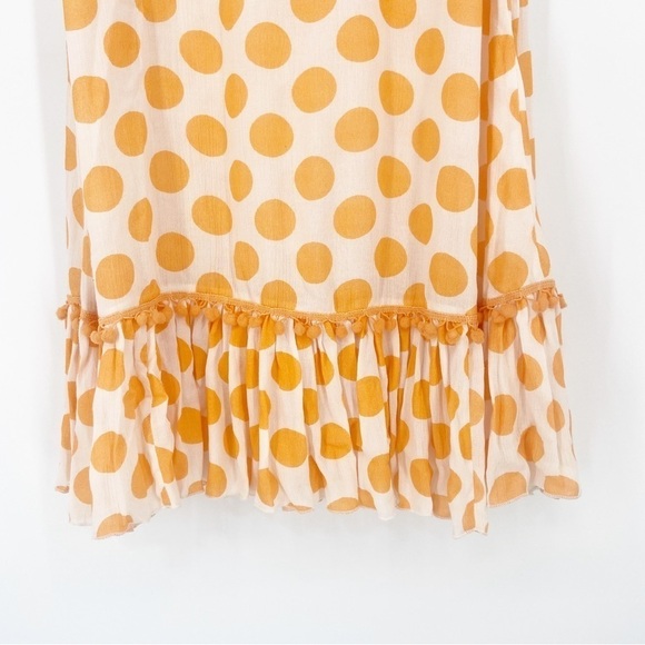 NWT Lovers + Friends Polka Dot Wrap Skirt in Golden Yellow XXS - Picture 7 of 12